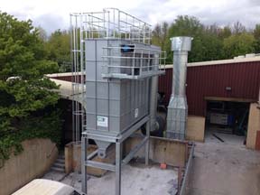 Finally, the filter bags, support baskets etc. are fitted.